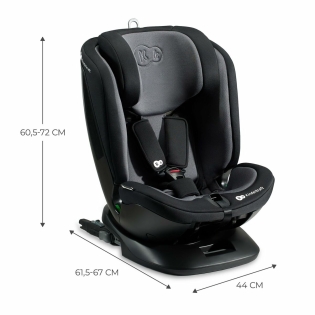 Automobilinė Kėdė Kinderkraft XPEDITION 2 i Size 40 150 cm Juoda
