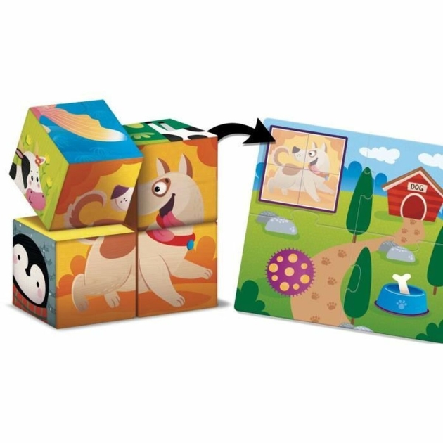 Edukacinis žaidimas Lisciani Giochi Cubes Logic 2 in1 (FR)