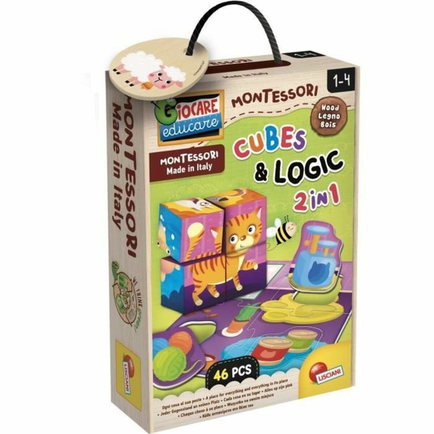 Edukacinis žaidimas Lisciani Giochi Cubes  Logic 2 in1 (FR)