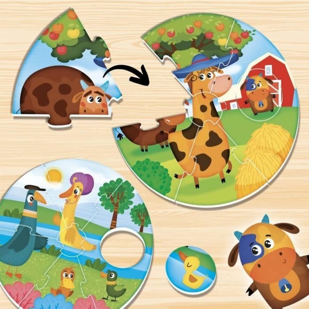 Edukacinis žaidimas Lisciani Giochi Montessori Baby Round Puppies (FR)