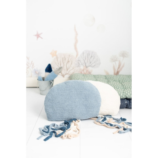 Minkštų žaislų rinkinys Crochetts OCÉANO Mėlyna Balta Medūza 40 x 95 x 8 cm 2 Dalys