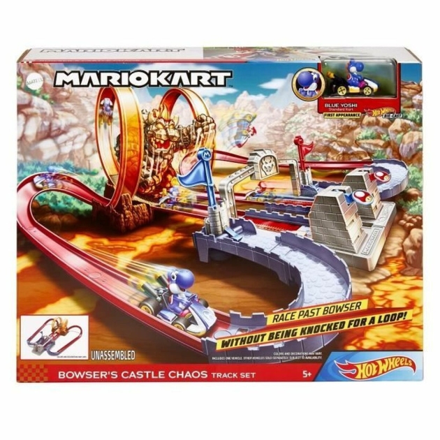 Paleidimo trasa Mario Kart Hot Wheels Spalvotas