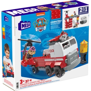 Playset Megablocks Paw Patrol Gaisro variklis + 3 metų 37 Dalys