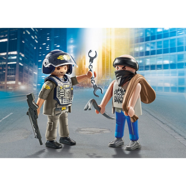 Playset Playmobil Policija Vagis 9 Dalys