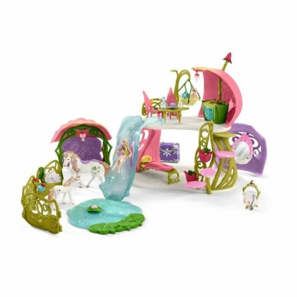 Playset Schleich Glittering flower house with unicorns, lake and stable Arklys Plastmasinis
