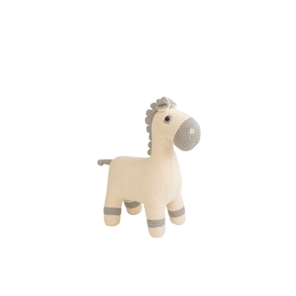 Pūkuotas žaislas Crochetts AMIGURUMIS MINI Balta Arklys 38 x 42 x 18 cm