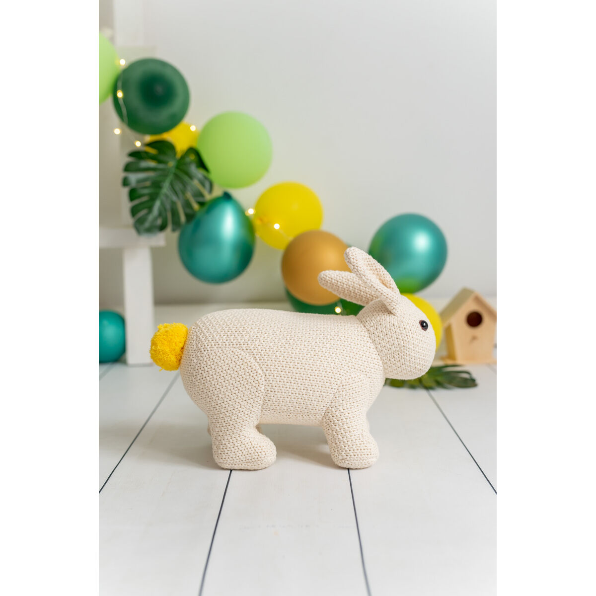 Pūkuotas žaislas Crochetts AMIGURUMIS MINI Balta Triušis 36 x 26 x 17 cm Pūkuotas žaislas Crochetts AMIGURUMIS MINI Balta Triušis 36 x 26 x 17 cm