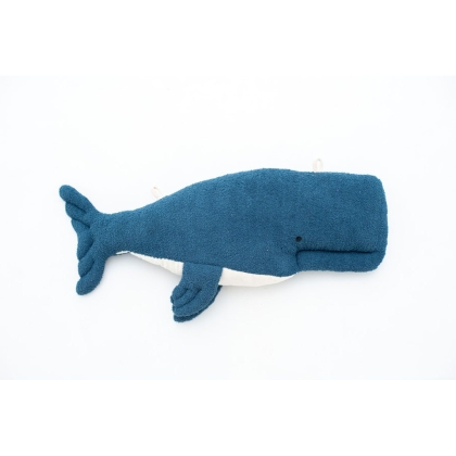 Pūkuotas žaislas Crochetts OCÉANO Tamsiai mėlyna Banginis 28 x 75 x 12 cm