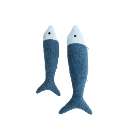 Pūkuotas žaislas Crochetts OCÉANO Tamsiai mėlyna Žuvis 11 x 6 x 46 cm 9 x 5 x 38 cm 2 Dalys