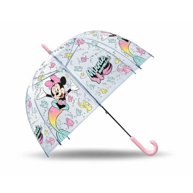 Skėtis Minnie Mouse 46 cm Skaidrus Vaikiškas