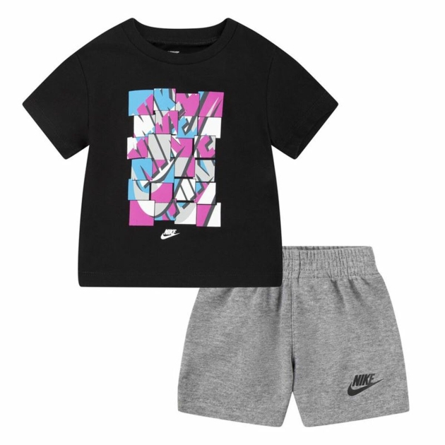 Sportinė apranga kūdikiui Nike Nsw Add Ft Juoda Pilka