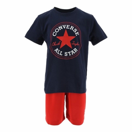 Vaikiška sportinė apranga Converse Mėlyna Raudona Spalvotas 2 Dalys