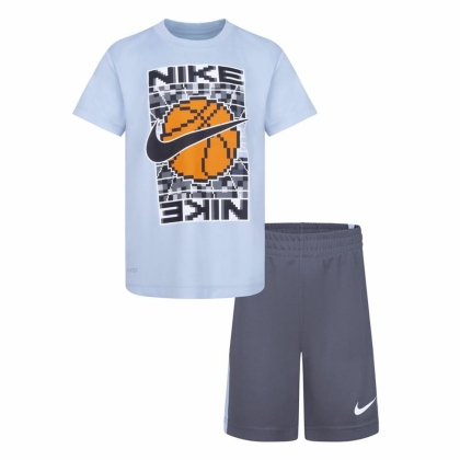 Vaikiška sportinė apranga Nike Df Icon Pilka Spalvotas 2 Dalys
