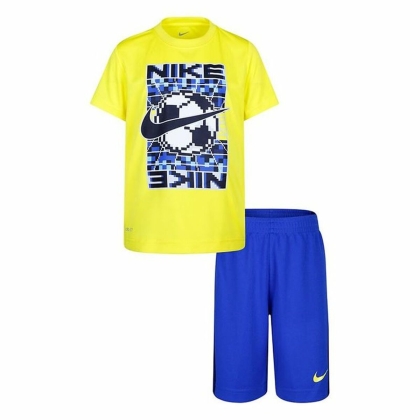 Vaikiška sportinė apranga Nike Geltona Mėlyna 2 Dalys