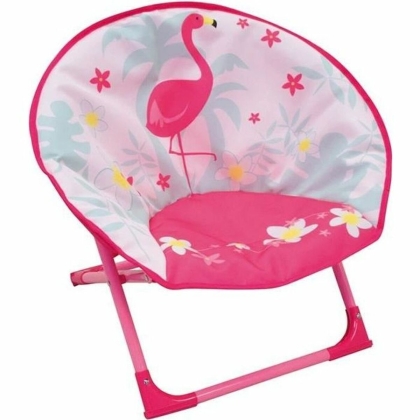 Vaiko fotelis Fun House 53 x 56 x 43 cm Sulankstomas Rožinis flamingas