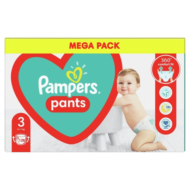 Vienkartinės sauskelnės Pampers Pants 3