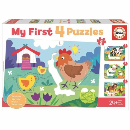 Dėlionė Educa My First Puzzles 8 Dalys (8 + 7 + 6 +5 pcs)