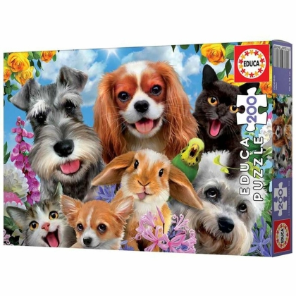 Dėlionė Educa Pet Selfie (200 pcs)