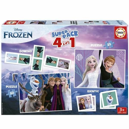 Įgūdžių žaidimų rinkinys Frozen “Keturi viename”