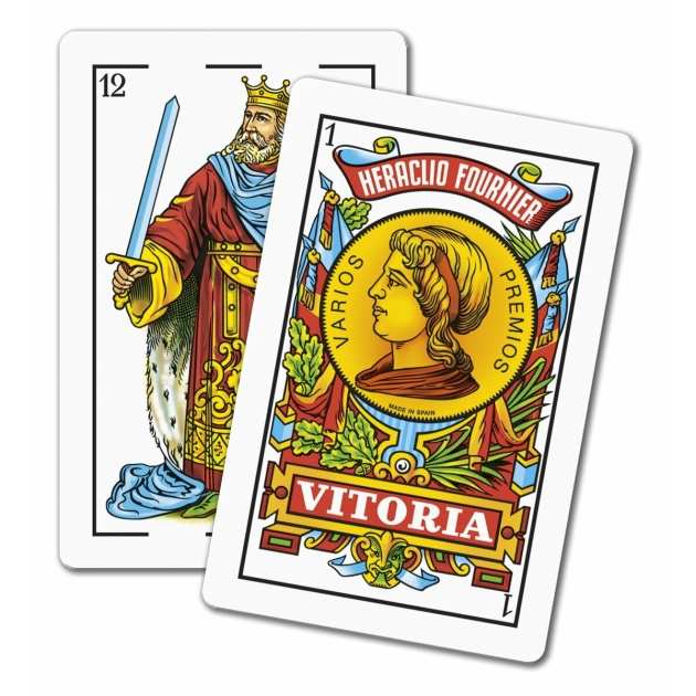 Ispaniškų žaidimo kortų rinkinys (50 kortų) Fournier 10023423 Kartonas