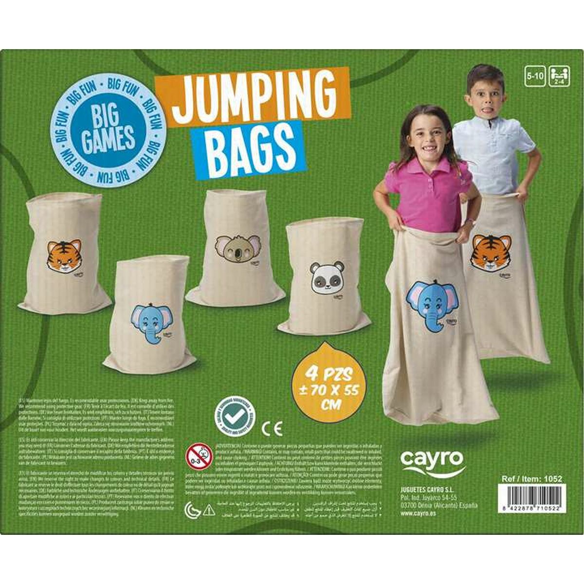 Maišas Cayro Jumping bags 70 x 55 cm 4 Dalys Maišas Cayro Jumping bags 70 x 55 cm 4 Dalys