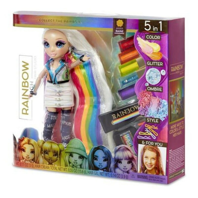 Playset Rainbow Hair Studio Amaya Raine 5 viename (30 cm)