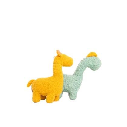 Pūkuotas žaislas Crochetts Bebe Geltona Dinozauras Žirafa 30 x 24 x 10 cm 2 Dalys