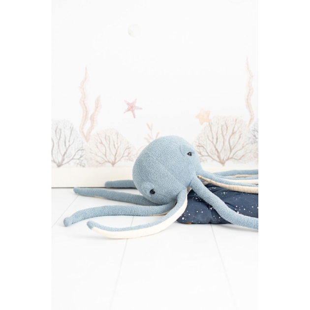 Pūkuotas žaislas Crochetts OCÉANO Mėlyna Balta Manta spindulys 3 Dalys