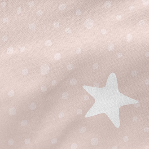 Antklodės užvalkalas be užpildo HappyFriday Basic Kids Little star Rožinė 90 x 200 cm