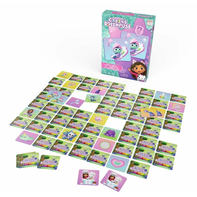 Edukacinis žaidimas Spin Master Memory Cabbys Dollhouse 72 Dalys