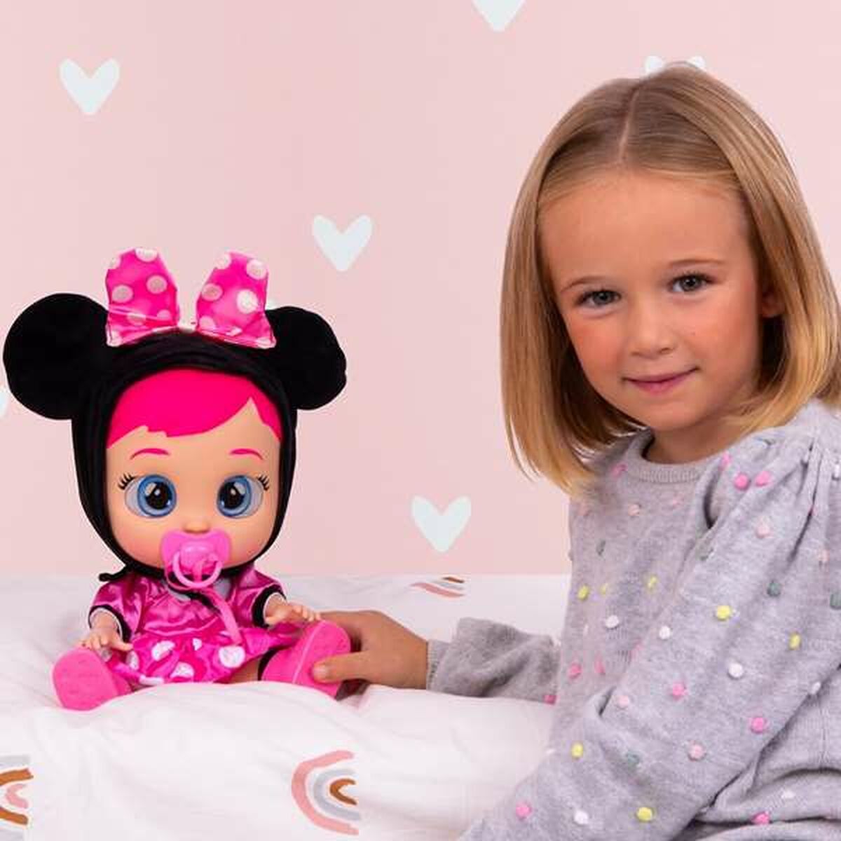 Kūdikių lėlė IMC Toys Minnie 30 cm Kūdikių lėlė IMC Toys Minnie 30 cm