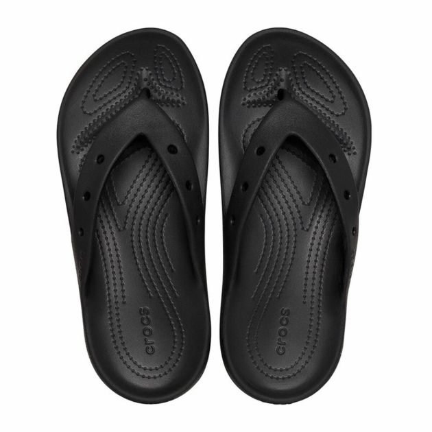 Paplūdimio šlepetės Vaikams Crocs Flip v2 Juoda
