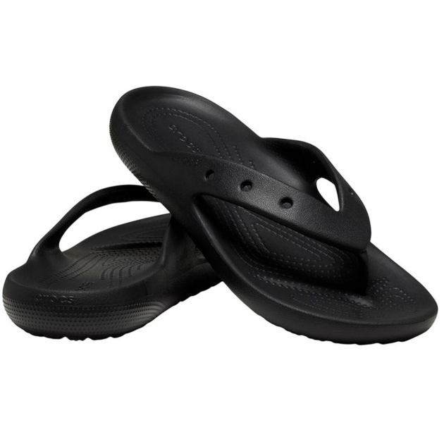 Paplūdimio šlepetės Vaikams Crocs Flip v2 Juoda