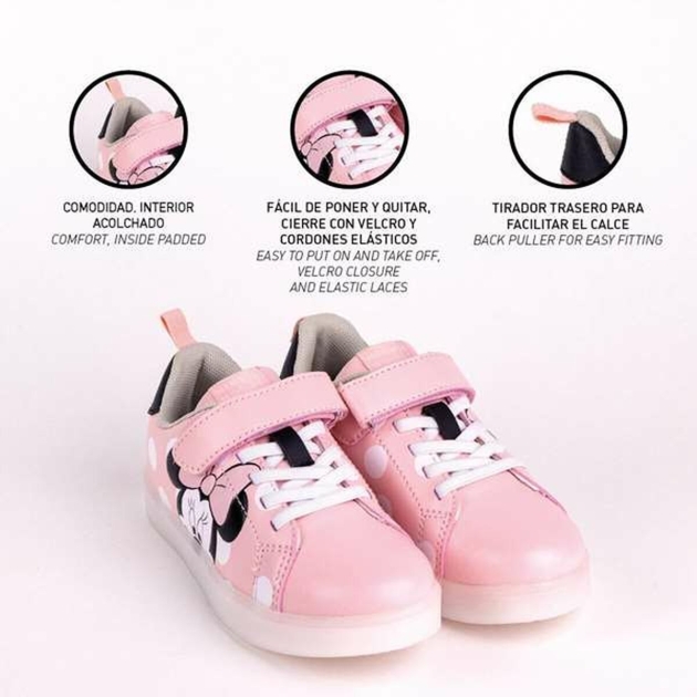 Sportbačiai su LED Minnie Mouse Velcro
