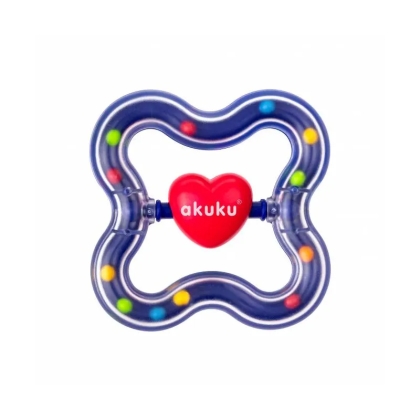 Akuku barškutis kramtukas ŠIRDELĖ, A0463