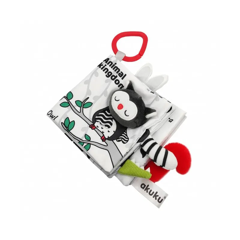 Akuku edukacinė minkšta knygelė Gyvūnų karalystė, A0481 Akuku edukacinė minkšta knygelė Gyvūnų karalystė, A0481