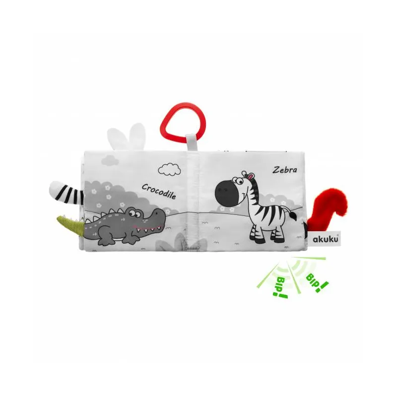 Akuku edukacinė minkšta knygelė Gyvūnų karalystė, A0481 Akuku edukacinė minkšta knygelė Gyvūnų karalystė, A0481