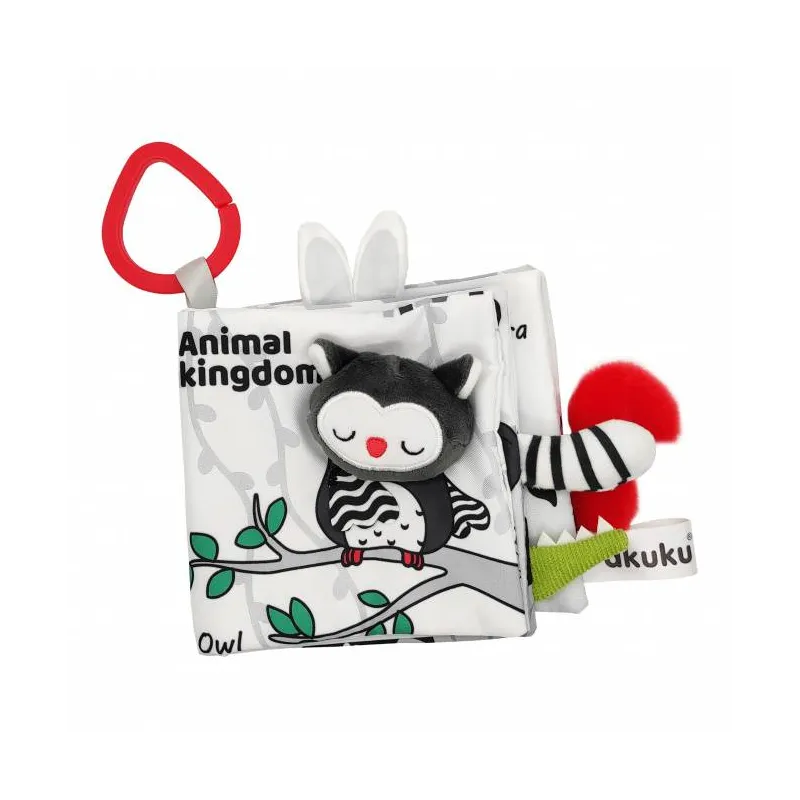 Akuku edukacinė minkšta knygelė Gyvūnų karalystė, A0481 Akuku edukacinė minkšta knygelė Gyvūnų karalystė, A0481