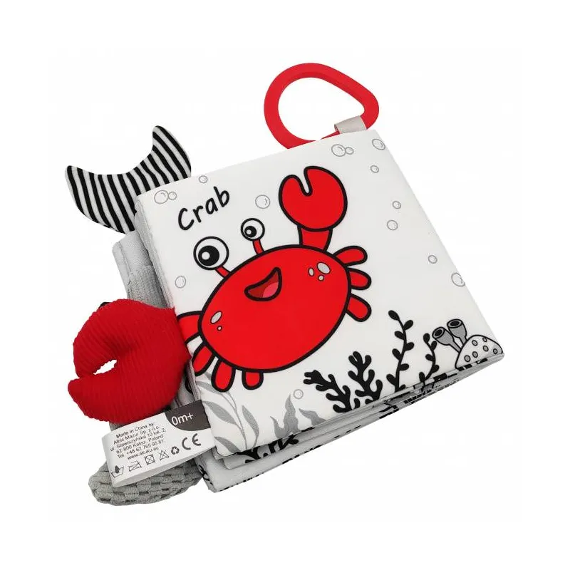 Akuku edukacinė minkšta knygelė Jūros gyvūnai, A0480 Akuku edukacinė minkšta knygelė Jūros gyvūnai, A0480