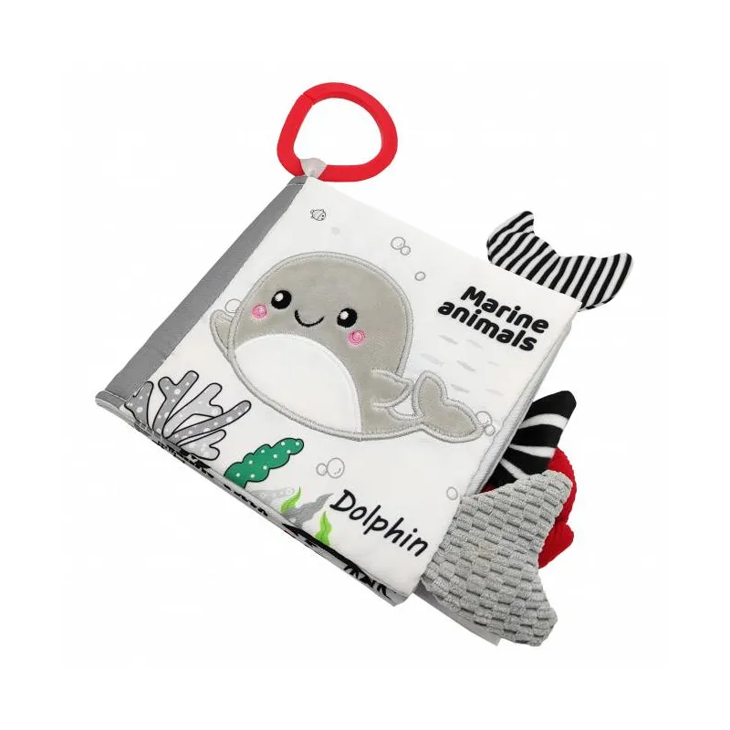 Akuku edukacinė minkšta knygelė Jūros gyvūnai, A0480 Akuku edukacinė minkšta knygelė Jūros gyvūnai, A0480