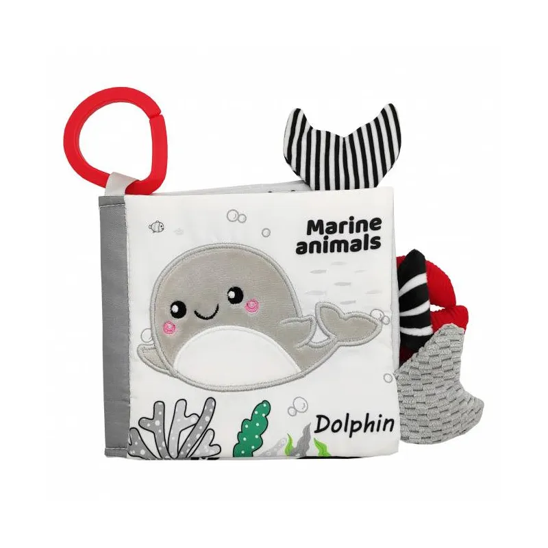 Akuku edukacinė minkšta knygelė Jūros gyvūnai, A0480 Akuku edukacinė minkšta knygelė Jūros gyvūnai, A0480