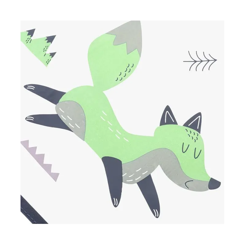 Akuku kūdikio seilinukas su užsegimu ir kišenėle, Fox, A0519 30×30 cm Akuku kūdikio seilinukas su užsegimu ir kišenėle, Fox, A0519 30×30 cm