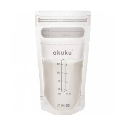 Akuku maišeliai motinos pienui, 30 vnt. 150 ml., A0011