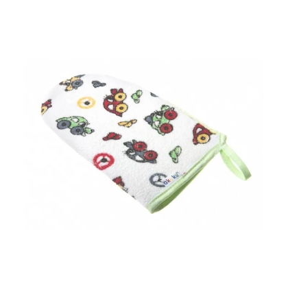 Akuku maudymosi pirštinė/kempinė, įvairių spalvų, A1143