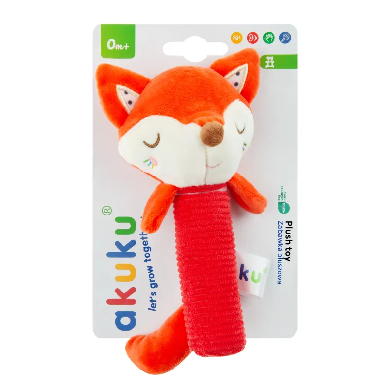 Akuku minkštas pliušinis žaislas Fox, A0643 Akuku minkštas pliušinis žaislas Fox, A0643
