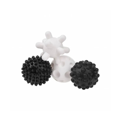 Akuku minkšti sensoriniai kamuoliukai, 4 vnt., Black/white A0469