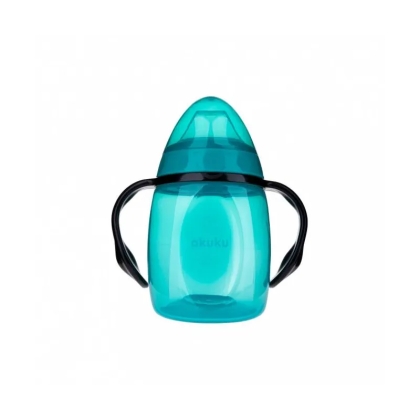 Akuku neišsiliejanti gertuvė, 280 ml su dviem rankenėlėmis, A0366-TURQUOISE