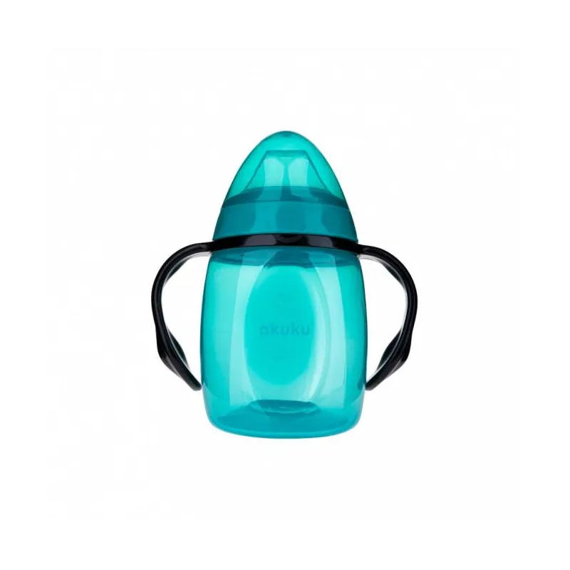 Akuku neišsiliejanti gertuvė, 280 ml su dviem rankenėlėmis, A0366-TURQUOISE Akuku neišsiliejanti gertuvė, 280 ml su dviem rankenėlėmis, A0366-TURQUOISE