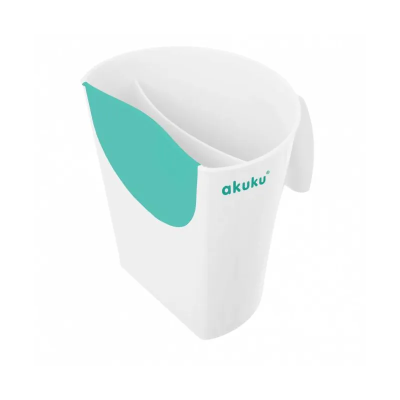Akuku puodelis galvai skalauti, A0430 WHITE/TURQUOISE Akuku puodelis galvai skalauti, A0430 WHITE/TURQUOISE