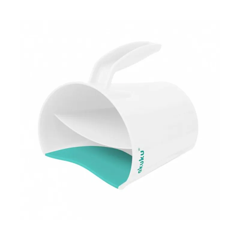 Akuku puodelis galvai skalauti, A0430 WHITE/TURQUOISE Akuku puodelis galvai skalauti, A0430 WHITE/TURQUOISE